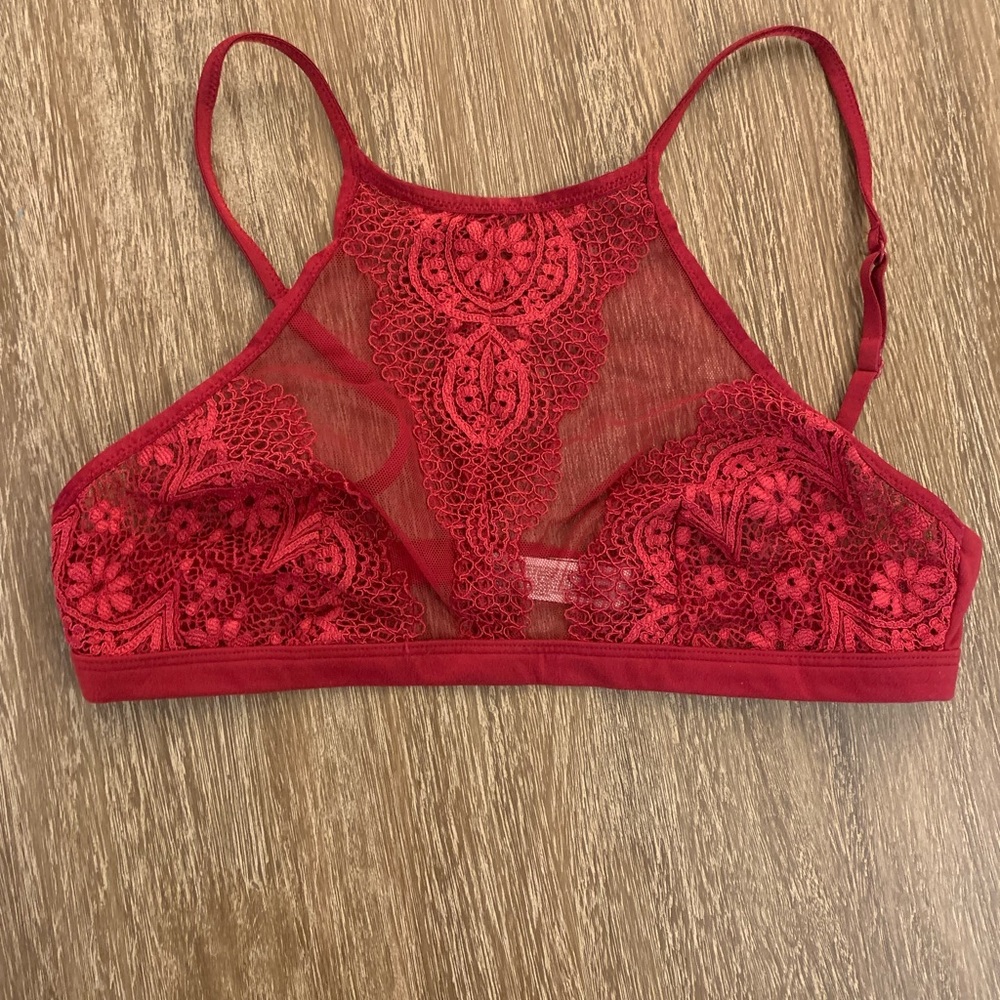 Victoria Secret Red Lace Bralette